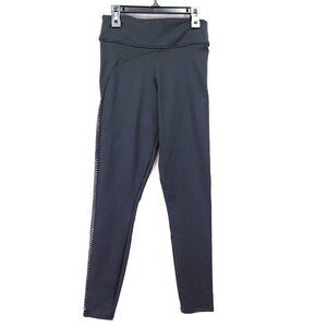 Bombshell Sportswear Side Cut-Out Mesh Leggings Size Medium Black